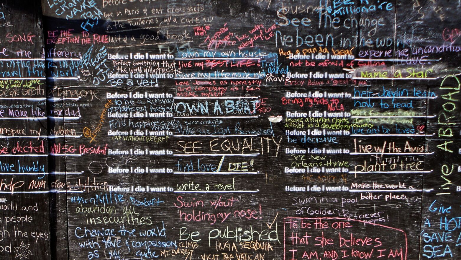 Candy Chang, "Before I Die," 2011.